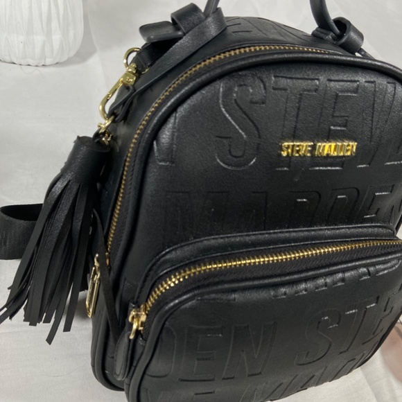Steve Madden Black Mini Backpack - Picture 6 of 6